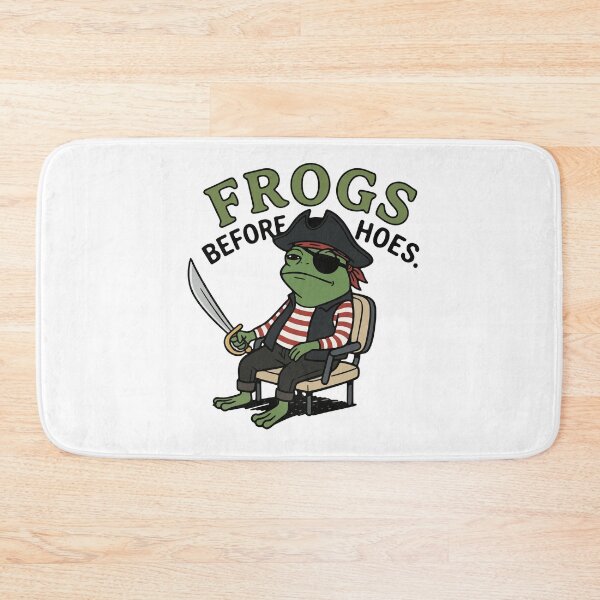 Item preview, Swashbuckling Pirate Frog Illustration designed and sold by Floomart.