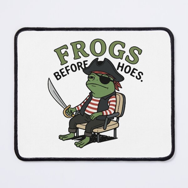 Item preview, Swashbuckling Pirate Frog Illustration designed and sold by Floomart.
