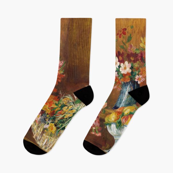 Item preview, Still Life With Flowers and Fruit by Pierre-Auguste Renoir: Impressionist Floral Poster designed and sold by artofuniverse.