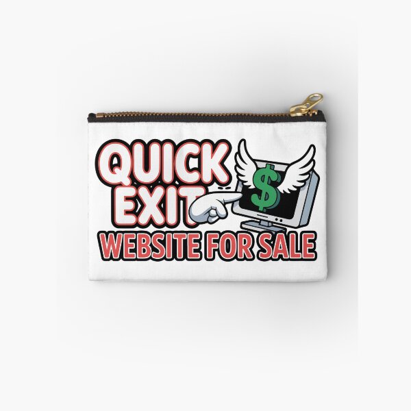 Aperçu de l'œuvre Site web Quick Exit à vendre Autocollant Flying Money Tech créée et vendue par PixelWaveBD.