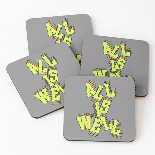 Item preview, All Is Well – Chaotic Vintage Typography designed and sold by UUniqueIImprint.