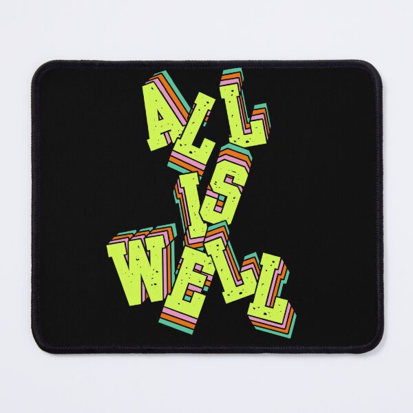 Item preview, All Is Well – Chaotic Vintage Typography designed and sold by UUniqueIImprint.