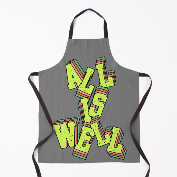 Item preview, All Is Well – Chaotic Vintage Typography designed and sold by UUniqueIImprint.
