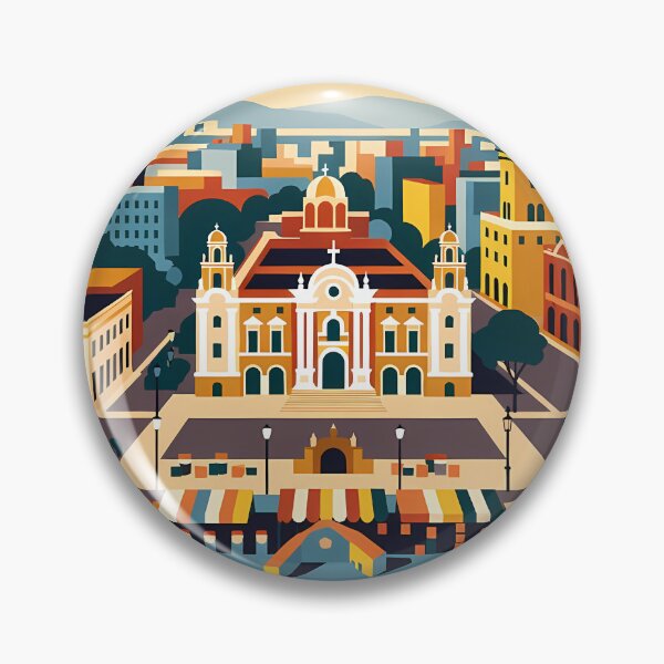 Item preview, Lima Peru Colonial Plaza Skyline Travel Art designed and sold by Atlas Poster Co..