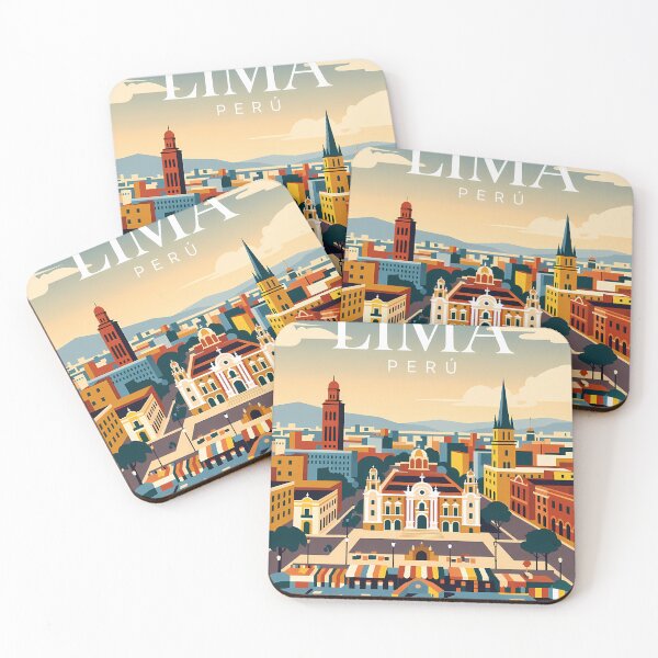 Item preview, Lima Peru Colonial Plaza Skyline Travel Art designed and sold by Atlas Poster Co..