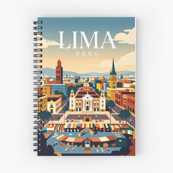 Item preview, Lima Peru Colonial Plaza Skyline Travel Art designed and sold by Atlas Poster Co..