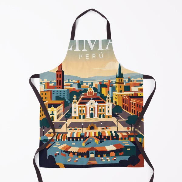 Item preview, Lima Peru Colonial Plaza Skyline Travel Art designed and sold by Atlas Poster Co..