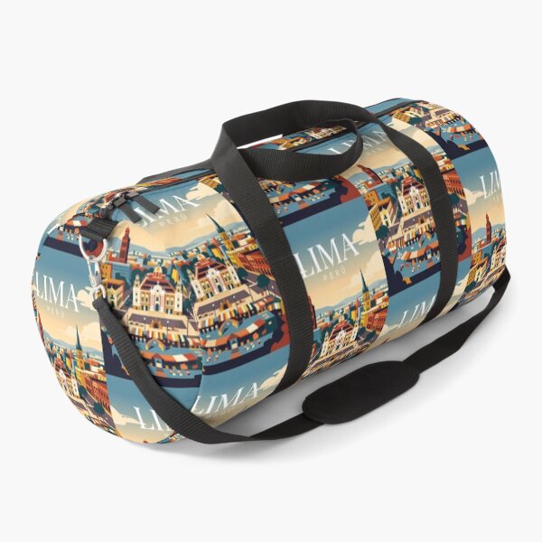 Item preview, Lima Peru Colonial Plaza Skyline Travel Art designed and sold by Atlas Poster Co..