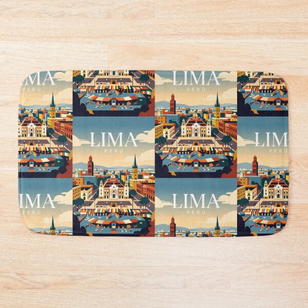 Item preview, Lima Peru Colonial Plaza Skyline Travel Art designed and sold by Atlas Poster Co..