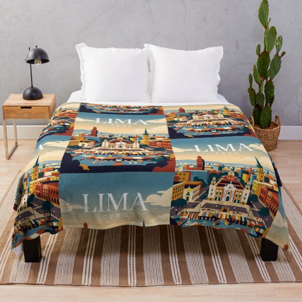 Item preview, Lima Peru Colonial Plaza Skyline Travel Art designed and sold by Atlas Poster Co..