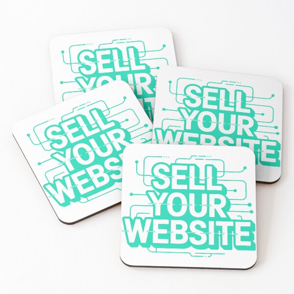 Item preview, Sell Your Website Cyber Circuit Tech Typography Sticker designed and sold by PixelWaveBD.