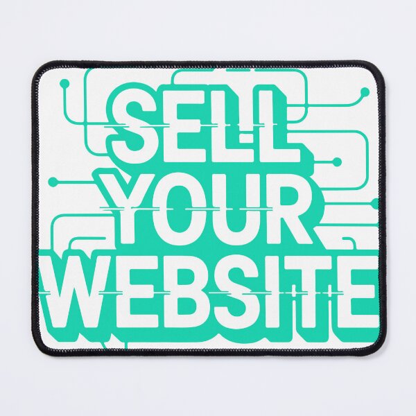 Item preview, Sell Your Website Cyber Circuit Tech Typography Sticker designed and sold by PixelWaveBD.