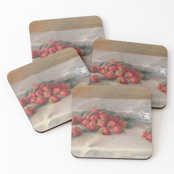 Item preview, Strawberries by Pierre-Auguste Renoir: Impressionist Kitchen Wall Art Poster designed and sold by artofuniverse.