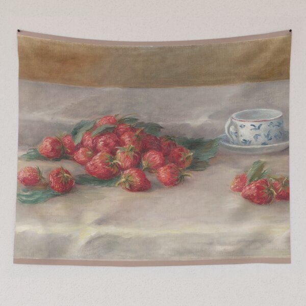 Item preview, Strawberries by Pierre-Auguste Renoir: Impressionist Kitchen Wall Art Poster designed and sold by artofuniverse.