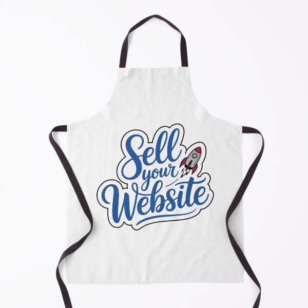 Item preview, Sell Your Website Rocket Launch Blue Typography Tech Sticker designed and sold by PixelWaveBD.