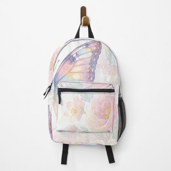 Item preview, Pastel Butterfly in Bloom – Dreamy Watercolor Floral Illustration designed and sold by myforestfog.