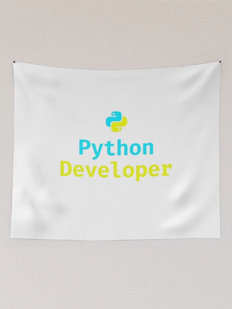 Thumbnail 2 of 3, Tapestry, Python Developer | Programmer Shirt designed and sold by KurtByteStudio.