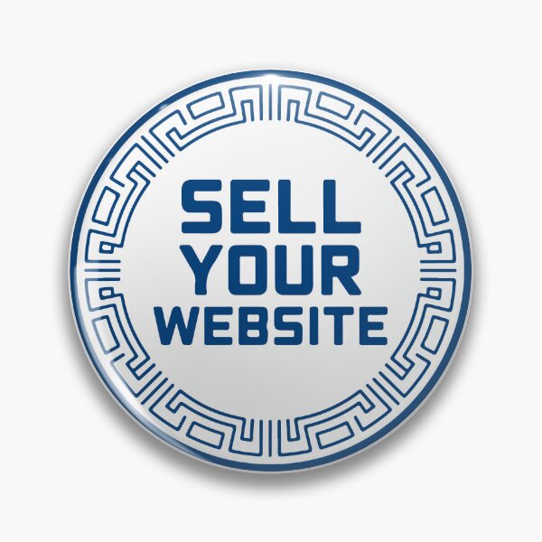 Item preview, Sell Your Website Greek Maze Border Tech Entrepreneur Sticker designed and sold by PixelWaveBD.