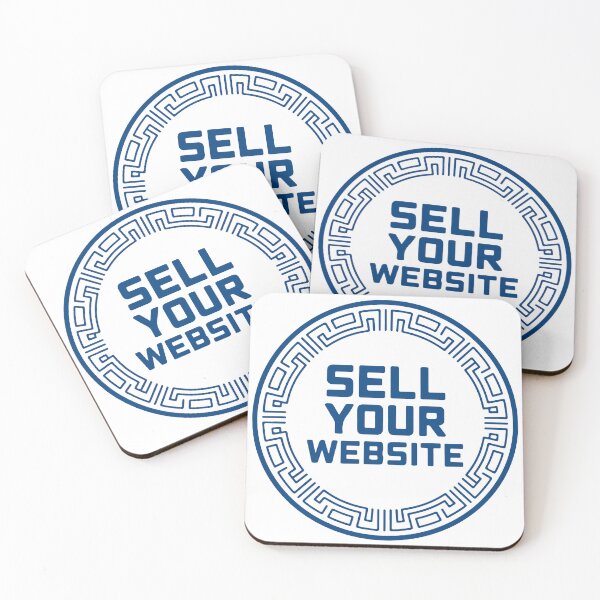 Item preview, Sell Your Website Greek Maze Border Tech Entrepreneur Sticker designed and sold by PixelWaveBD.