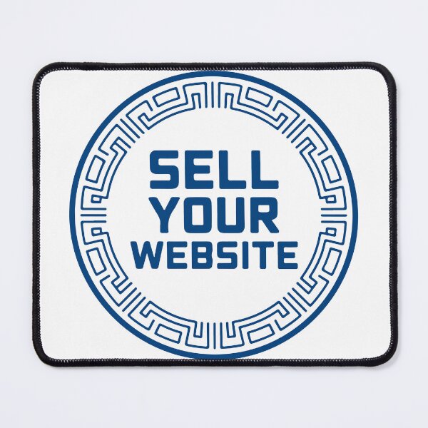 Item preview, Sell Your Website Greek Maze Border Tech Entrepreneur Sticker designed and sold by PixelWaveBD.