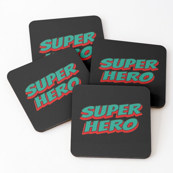Item preview, Bold Comic “SUPER HERO” Text Art – Retro Pop Style Typography for Posters, Kids Rooms & Branding designed and sold by Bright Nest Studio.