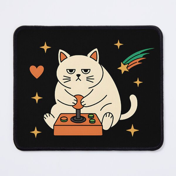 Item preview, Gamer Cat designed and sold by MoodMew.