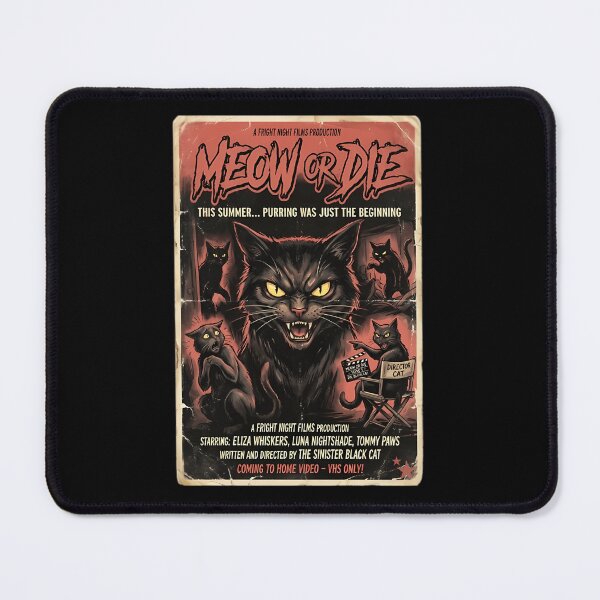 Item preview, Horror Cat Movie Poster - 80S Vhs Scary Cat designed and sold by FunPrint.
