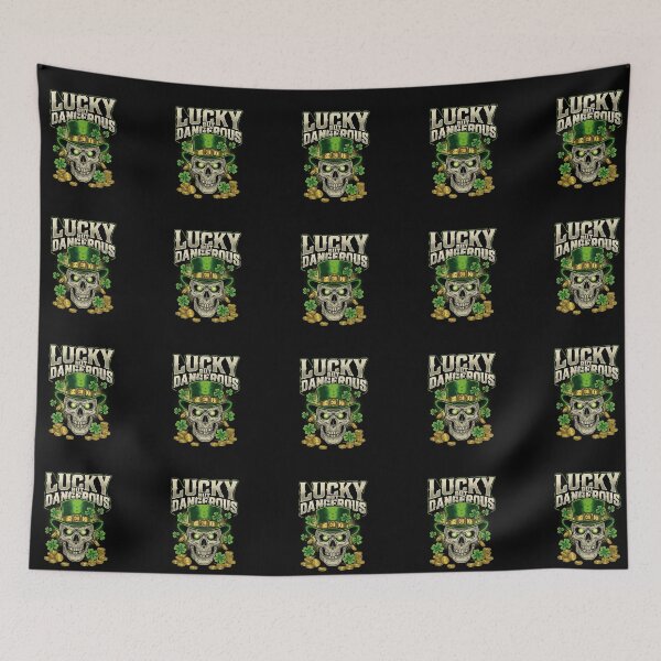 Item preview, Lucky But Dangerous – Skull St Patrick’s Design designed and sold by Xatutik.art.