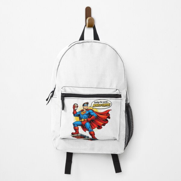 Item preview, Funny Coffee Superhero Parody – “Saving the World After My Coffee” Comic Style Design designed and sold by ArtWaveStudio8.