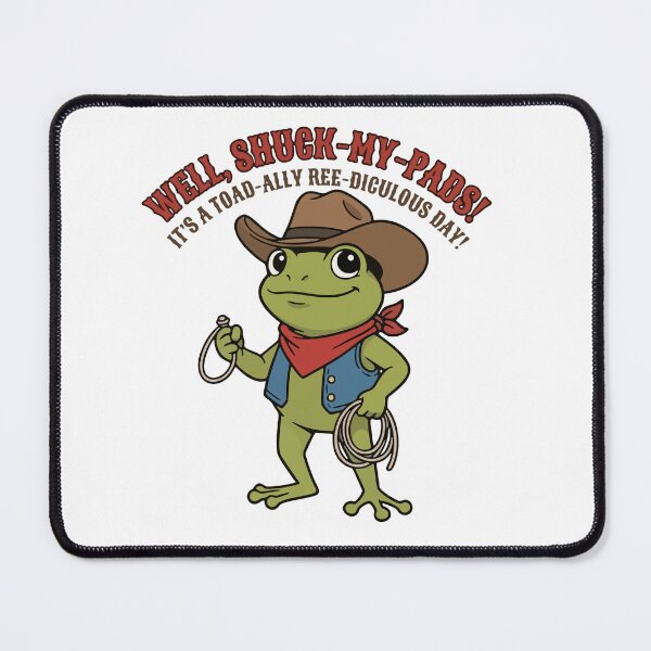 Item preview, Cowboy Frog Pun Illustration designed and sold by Floomart.