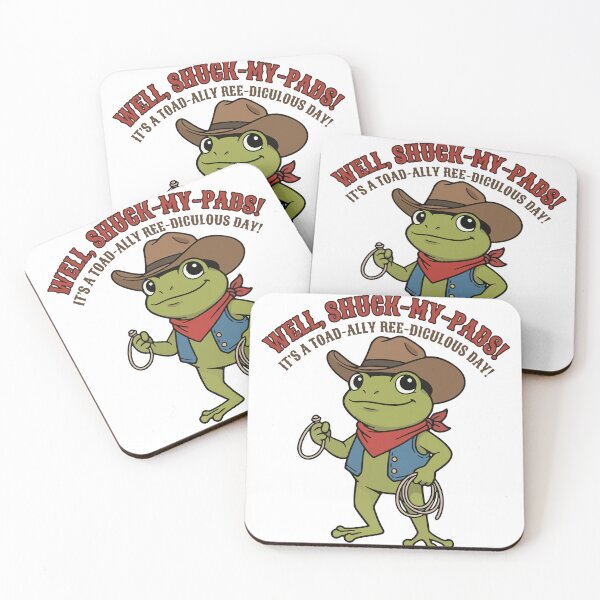 Item preview, Cowboy Frog Pun Illustration designed and sold by Floomart.