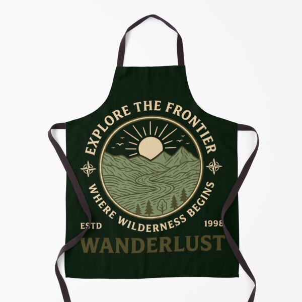 Item preview, Wanderlust – Explore the Frontier Emblem Design designed and sold by Dogandesighn.
