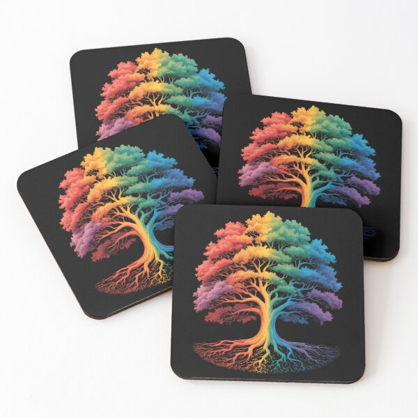 Item preview, Gay Pride Month Tree LGBTQ Ally Rainbow Lesbian designed and sold by FaithAbbott.