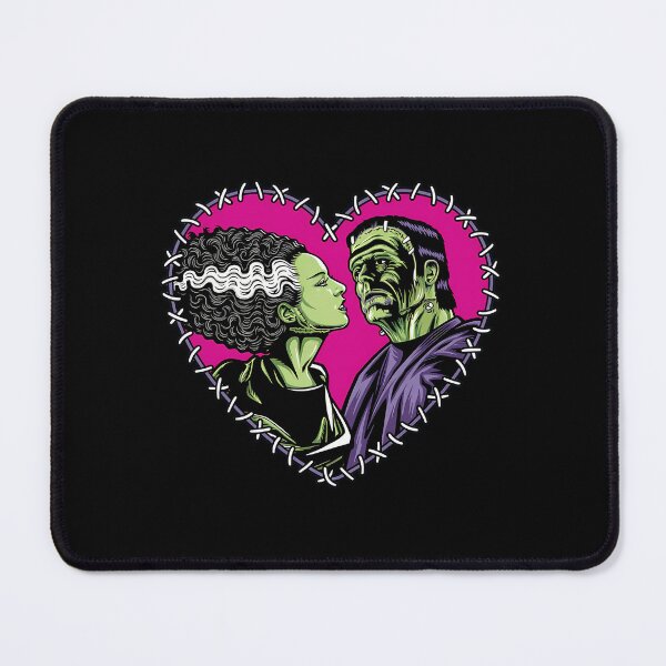 Item preview, Monsters - Frankenstein And Bride - Stitched Heart - Love At First Sight designed and sold by FunPrint.