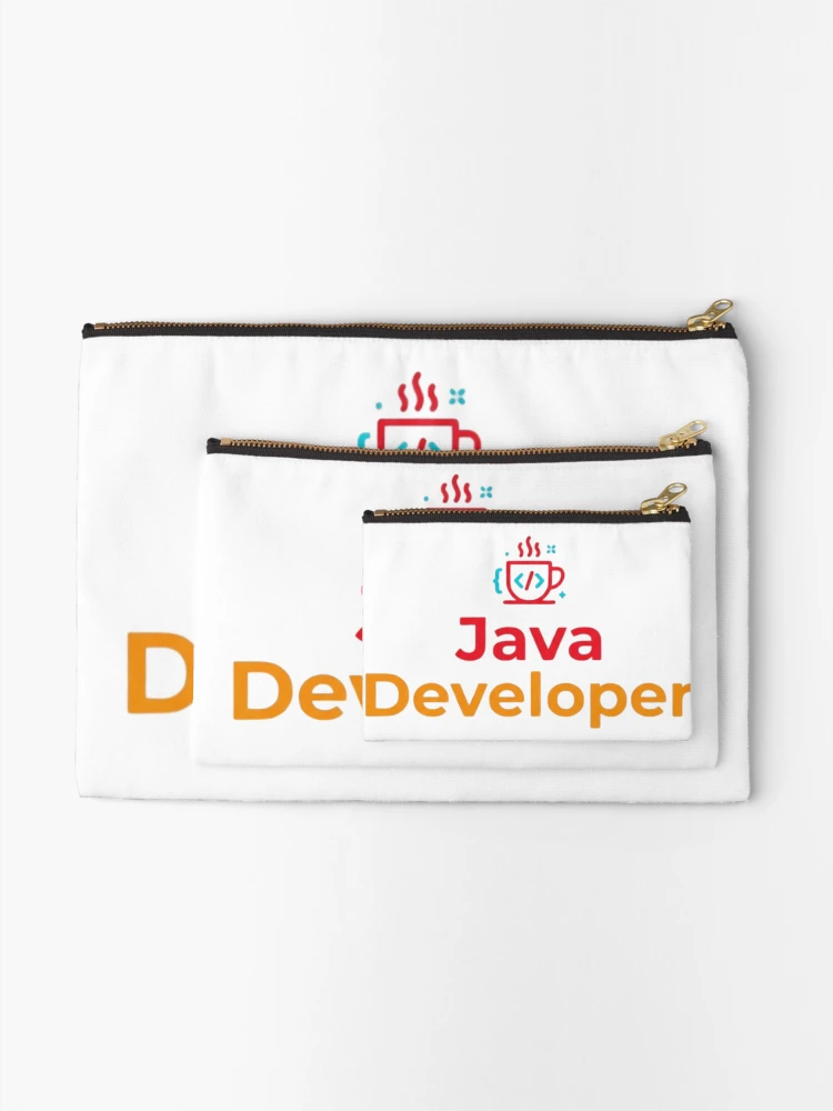 Thumbnail 2 of 4, Zipper Pouch, Java Developer Coding Shirt designed and sold by KurtByteStudio.