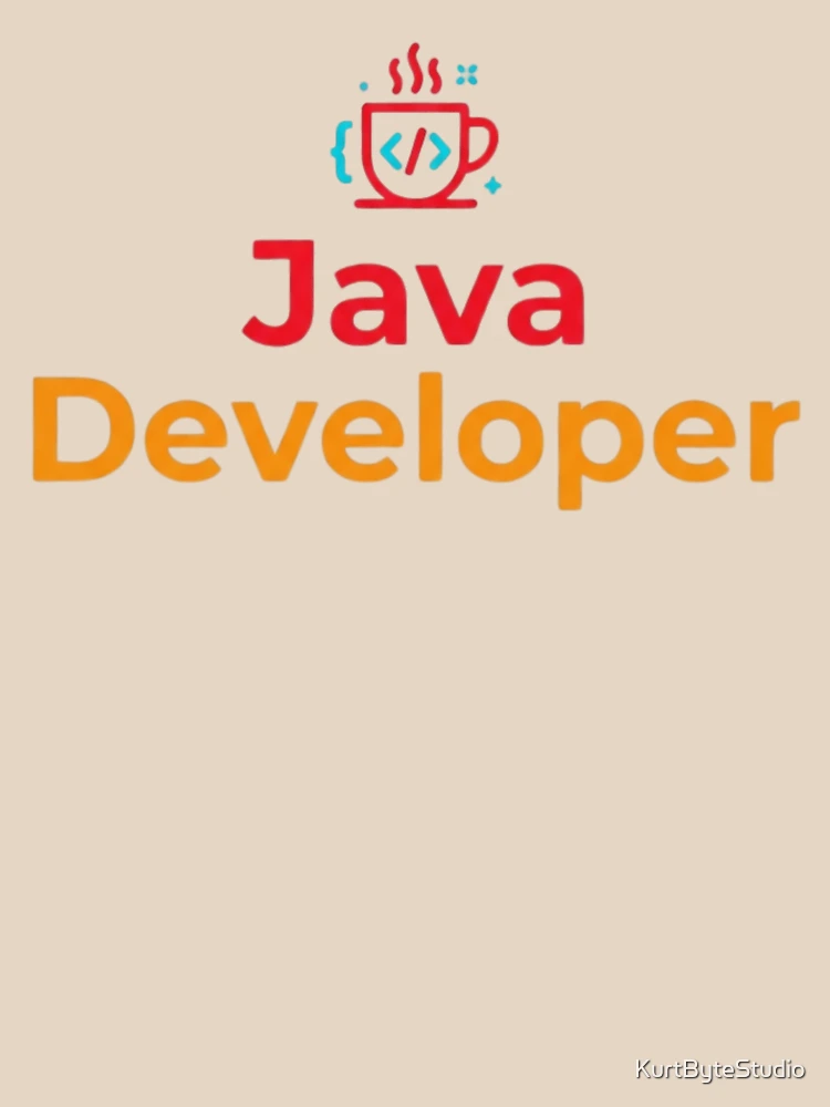 Thumbnail 4 of 4, Relaxed Fit T-Shirt, Java Developer Coding Shirt designed and sold by KurtByteStudio.