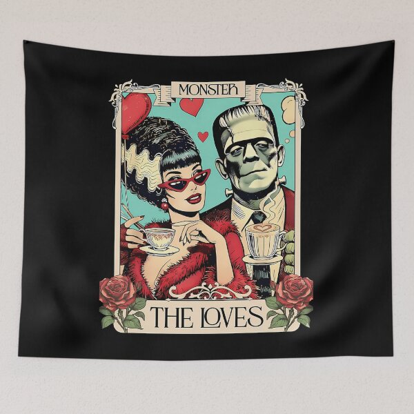 Item preview, Monster The Loves Card Gothic Frankenstein And Bride designed and sold by FunPrint.