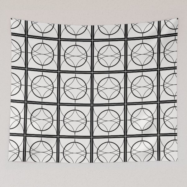 Item preview, Geometric Monochrome Pattern ADG P25.P01.081 designed and sold by Space & Care - Art Deco GeoMetrica.