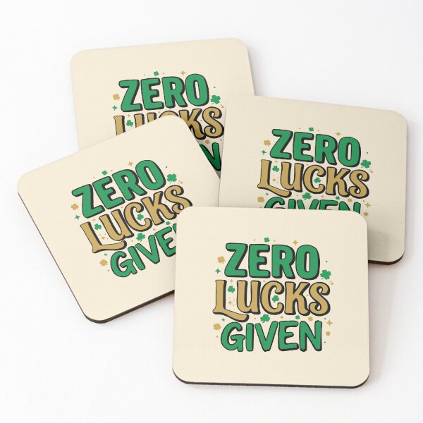 Item preview, Zero Lucks Given – Funny Retro St Patrick’s Shirt designed and sold by Xatutik.art.