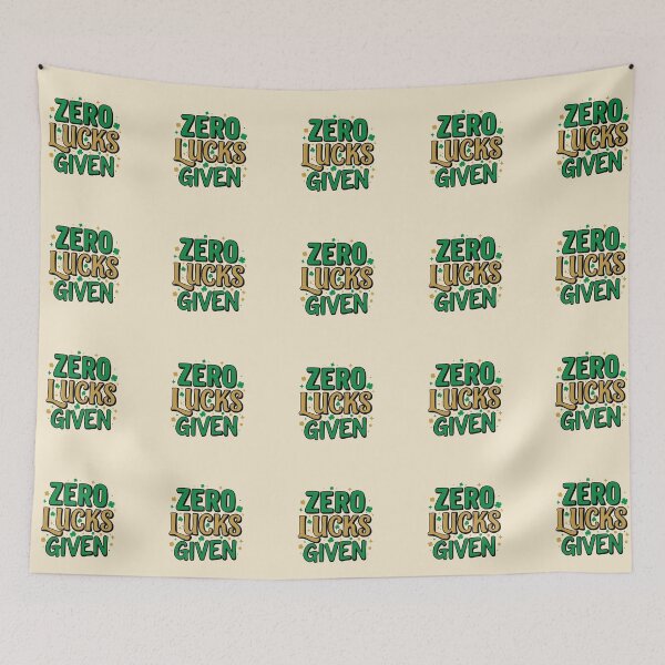 Item preview, Zero Lucks Given – Funny Retro St Patrick’s Shirt designed and sold by Xatutik.art.