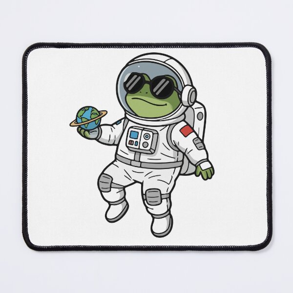 Item preview, Cool Frog Astronaut Holding Earth in Space designed and sold by Floomart.