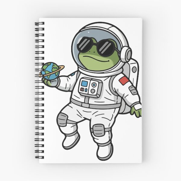 Item preview, Cool Frog Astronaut Holding Earth in Space designed and sold by Floomart.