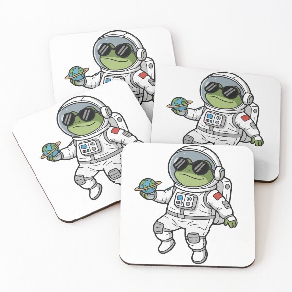 Item preview, Cool Frog Astronaut Holding Earth in Space designed and sold by Floomart.