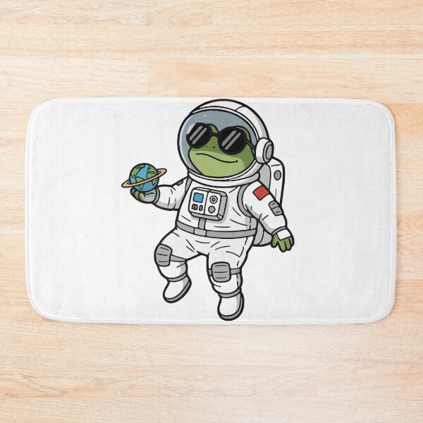 Item preview, Cool Frog Astronaut Holding Earth in Space designed and sold by Floomart.