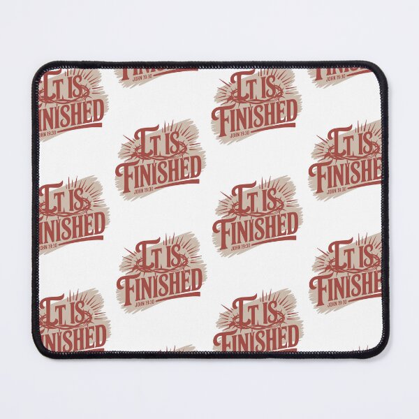 Item preview, It Is Finished Christian Cross Faith Bible Verse Design designed and sold by HahaHandlesHub.
