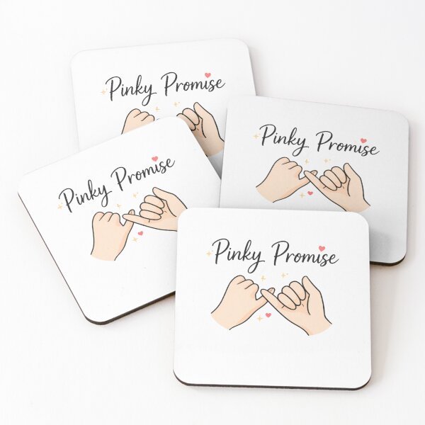Item preview, Pinky Promise Romantic Couple Design | Love Aesthetic Illustration designed and sold by Lovestickerco.