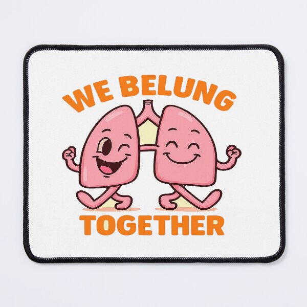 Item preview, Cute “We Belung Together” Pun Illustration – Whimsical Anatomy Art for Gifts, Cards & Decor designed and sold by Bright Nest Studio.