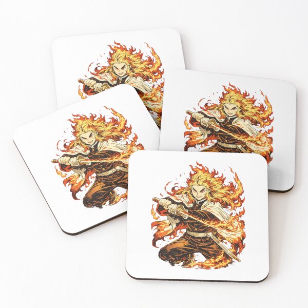 Item preview, Fiery Anime Flame Samurai Warrior designed and sold by Anantha's Studio.