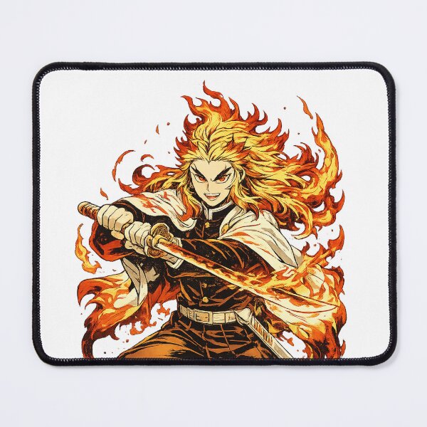 Item preview, Fiery Anime Flame Samurai Warrior designed and sold by Anantha's Studio.