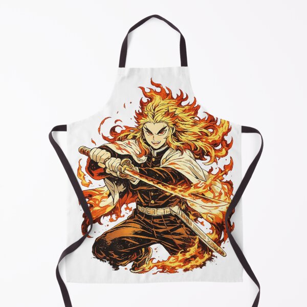 Item preview, Fiery Anime Flame Samurai Warrior designed and sold by Anantha's Studio.